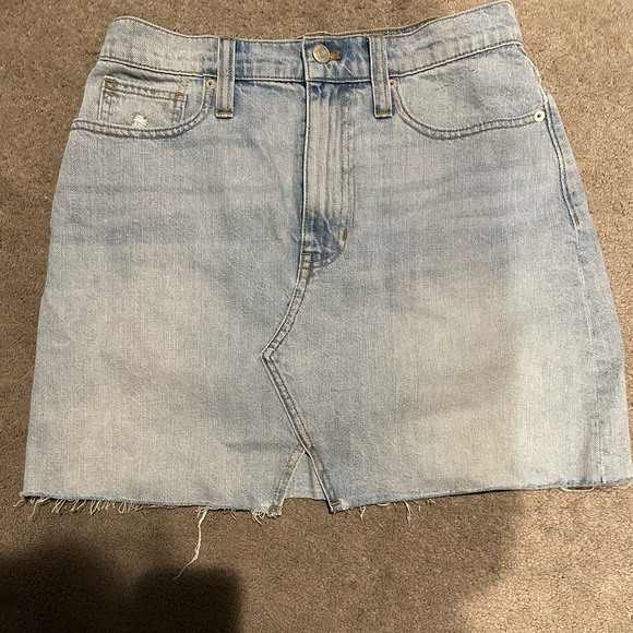 Madewell Dresses & Skirts - Madewell Rigid Denim A Line Mini Skirt 28